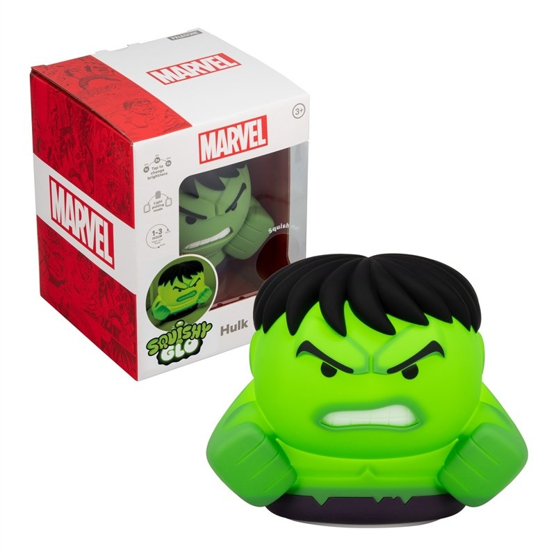Dekorativní LED Paladone Marvel SquishyGlo Hulk černé/zelené