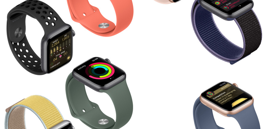 Chytré hodinky Apple Watch Nike Series 5 GPS 40mm pouzdro z vesmírně šedého hliníku - antracitový/černý sportovní řemínek Nike SK