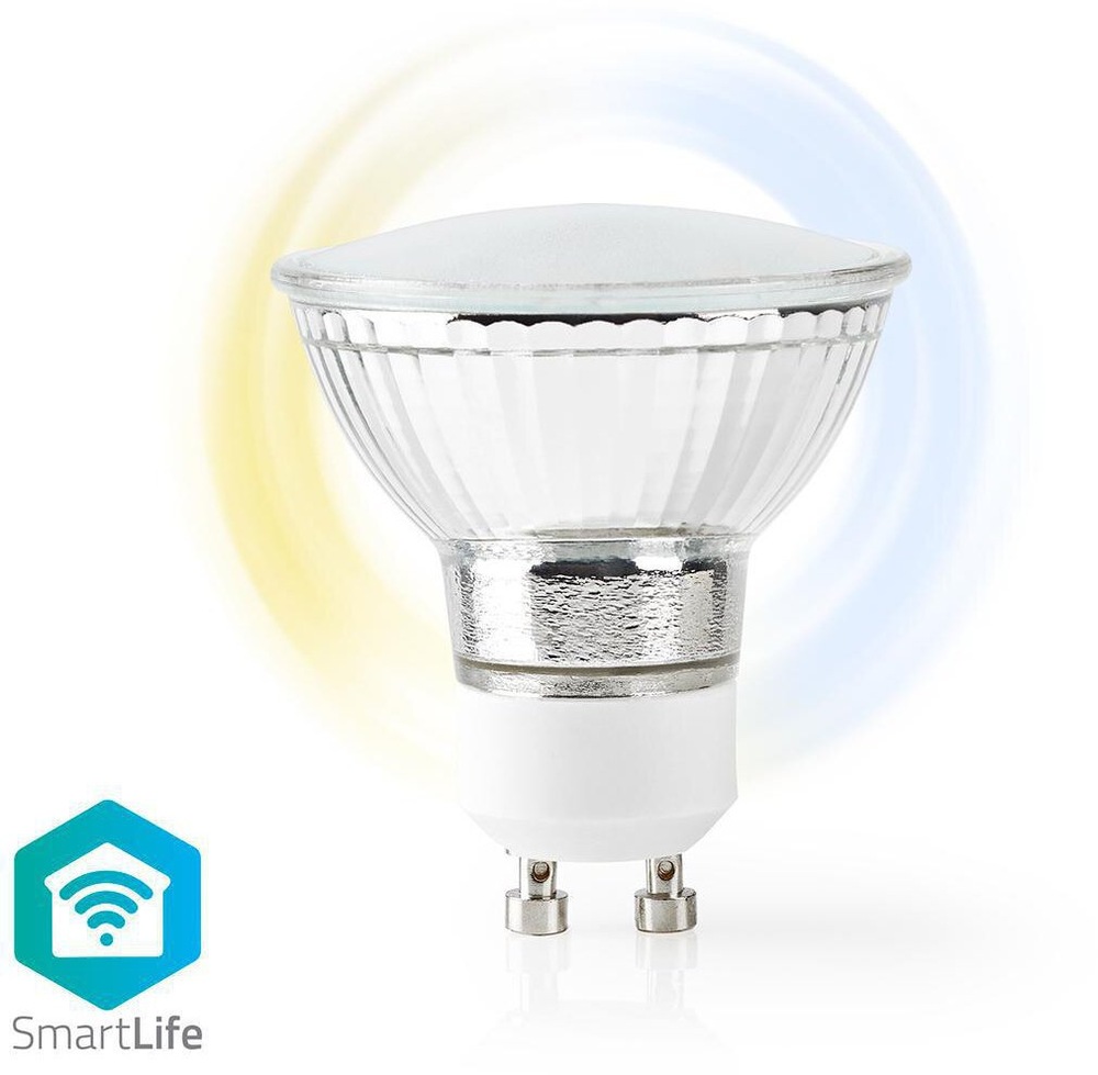 LED Nedis bodová, WI-Fi, 5 W, 330 lm, GU10, studená bílá/teplá bílá