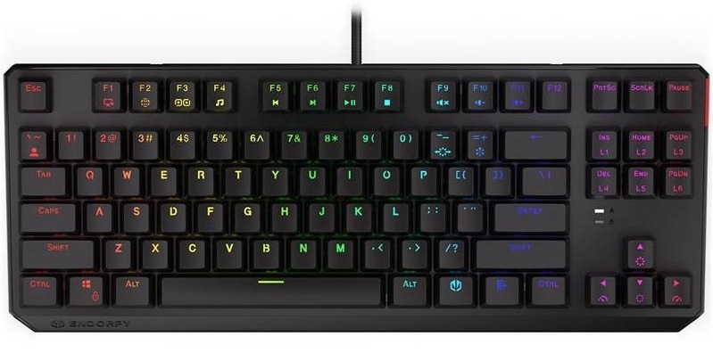 Klávesnice ENDORFY Thock TKL Kailh Brown, RGB, CZ/SK layout černá Klávesnice ENDORFY Thock TKL Kailh Brown, RGB, CZ/SK layout černá