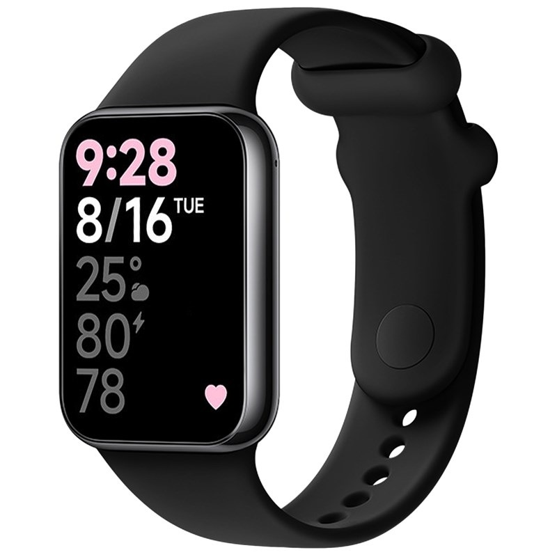 Řemínek FIXED Silicone Strap na Xiaomi Smart Band 8 Pro černý