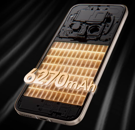Baterie s kapacitou 6 270 mAh uvnitř telefonu HONOR Magic8 Pro pro dlouhou výdrž