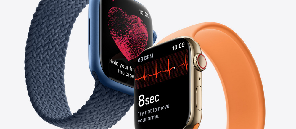 Chytré hodinky Apple Watch Series 7 GPS, 41mm pouzdro z hvězdně bílého hliníku - hvězdně bílý sportovní řemínek Chytré hodinky Apple Watch Series 7 GPS, 41mm pouzdro z hvězdně bílého hliníku - hvězdně bílý sportovní řemínek