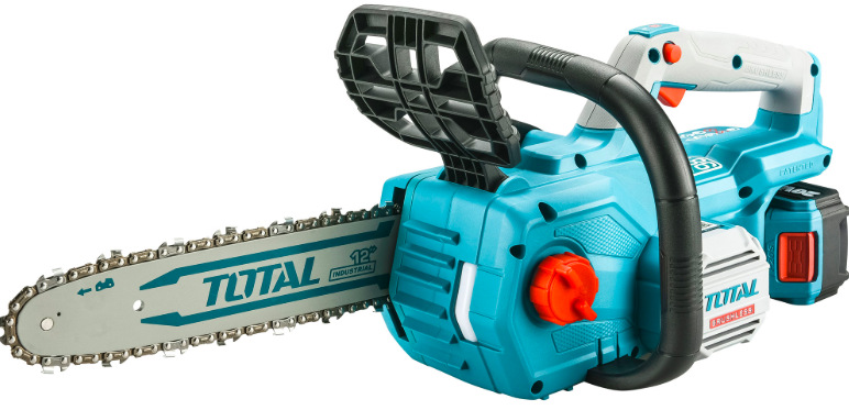 Detail bezuhlíkového motoru řetězové pily Total Tools TGSLI201286