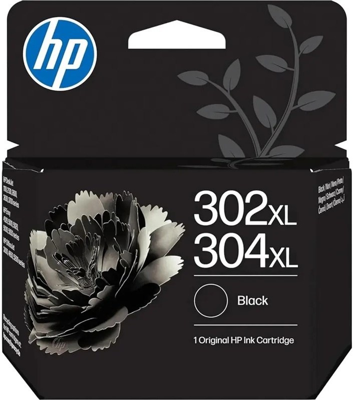 Černá inkoustová náplň HP 302XL/304XL s výtěžností 430 stran