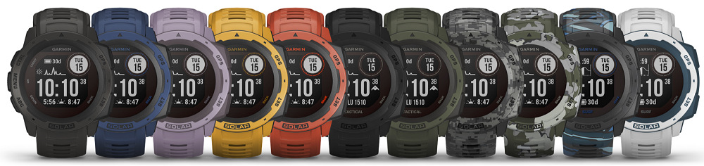 Chytré hodinky Garmin Instinct Solar Camo Optic černé Chytré hodinky Garmin Instinct Solar Camo Optic černé