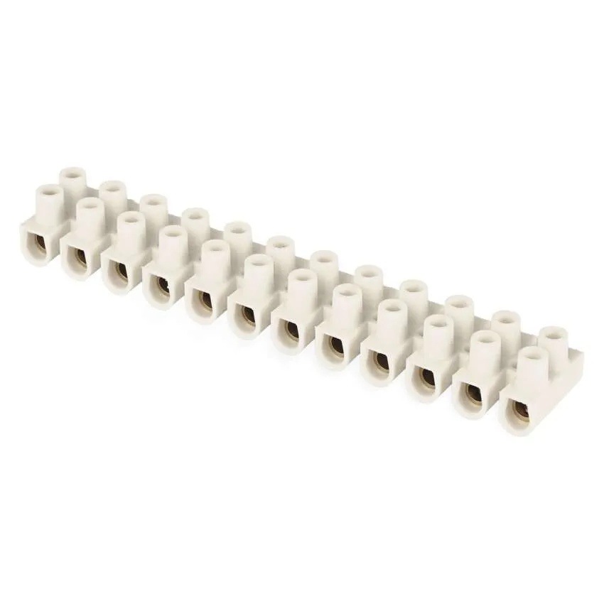 Svorkovnice EMOS ŠROUB. 12 PRV. 6–10MM2 57A/450V 1KS bílá