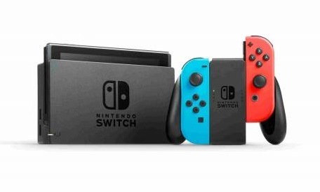 Nintendo Switch + JoyCon v2, červená/modrá