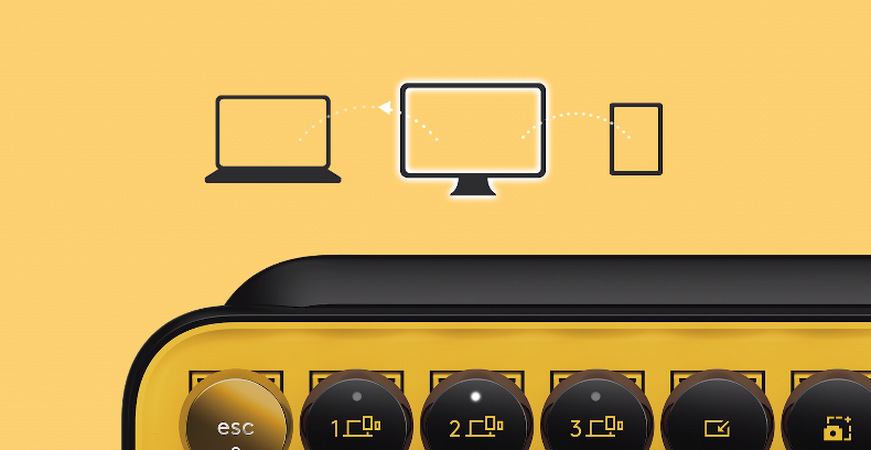 Klávesnice Logitech POP Keys US - blast yellow