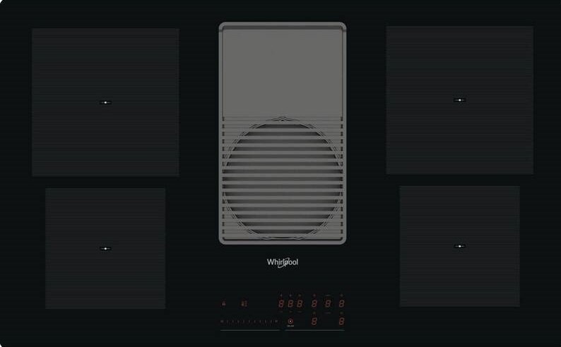 Indukční varná deska s odsáváním Whirlpool WVH 92 K černá