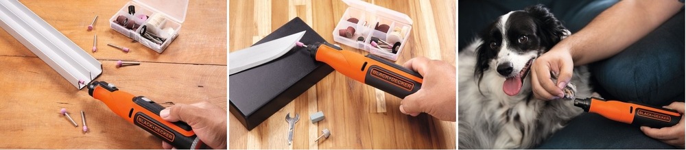 Přímá bruska Black-Decker BCRT8IK-XJ (s baterií)