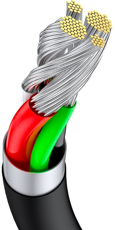 Kabel Baseus Superior USB/USB-C, 6A, 66W, 1m černý Kabel Baseus Superior USB/USB-C, 6A, 66W, 1m - černý