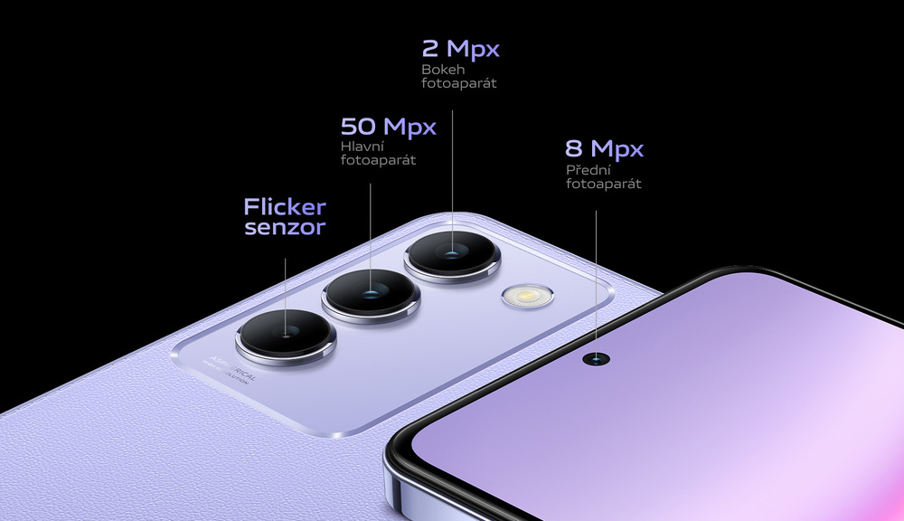 Mobilní telefon vivo V40 SE 8 GB / 256 GB fialový