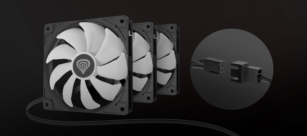 Ventilátor Genesis OXAL 120 ARGB černý Genesis OXAL 120 ARGB