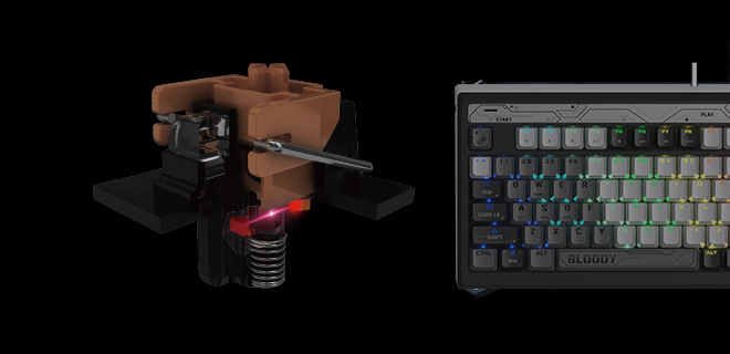 A4Tech Bloody B950 RGB (B950WG) Brown Switch