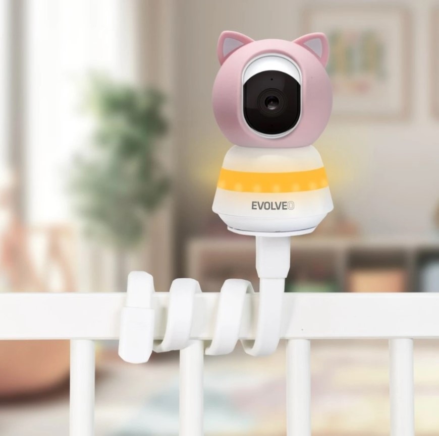 Dětská elektronická chůva Evolveo Baby Monitor N5 (CAM-5-P) růžová Dětská elektronická chůva Evolveo Baby Monitor N5, růžová