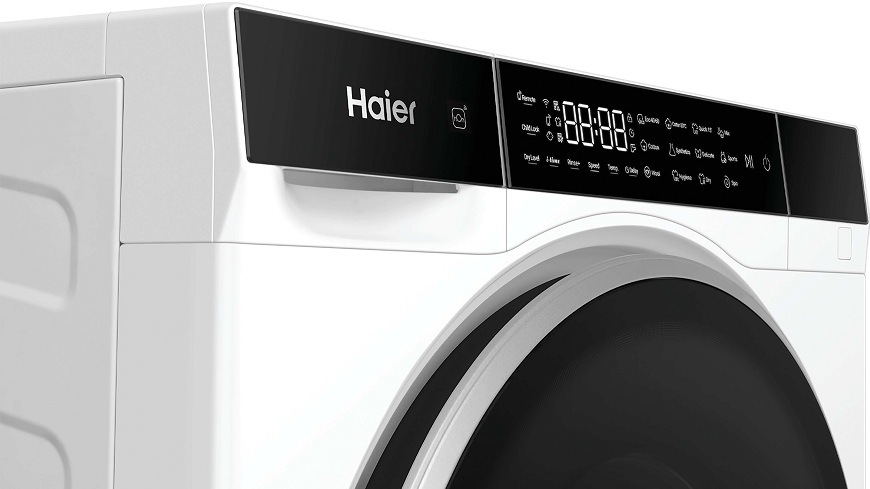 detail panelu pračky se sušičkou Haier HWD50-BP12307U-S