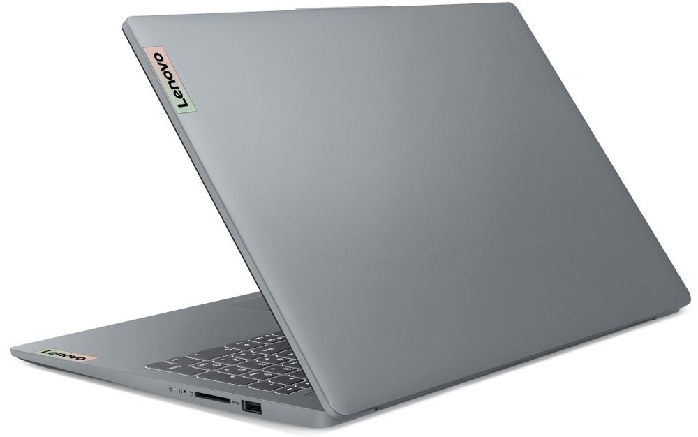 Notebook Lenovo IdeaPad Slim 3 15IAN8 + Microsoft 365 pro jednotlivce šedý Notebook Lenovo IdeaPad Slim 3 15IAN8 zadní pohled na šedé provedení a konektory