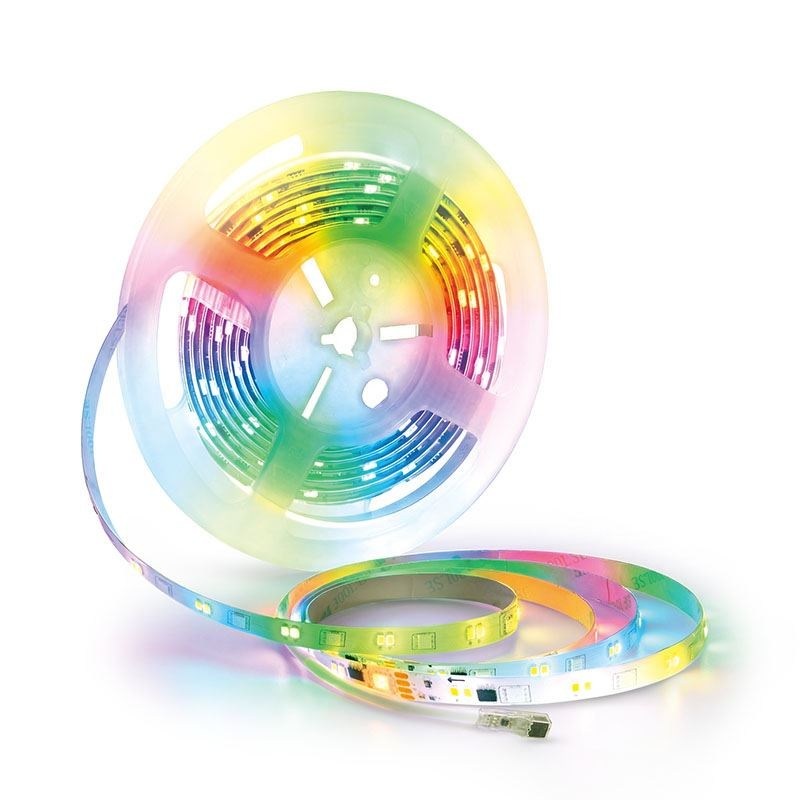 LED pásek Solight WM60, RGB + 3CCT, 5m, sada s 24V, IP65 bílý