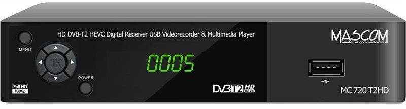 Set-top box Mascom MC720T2 HD černý