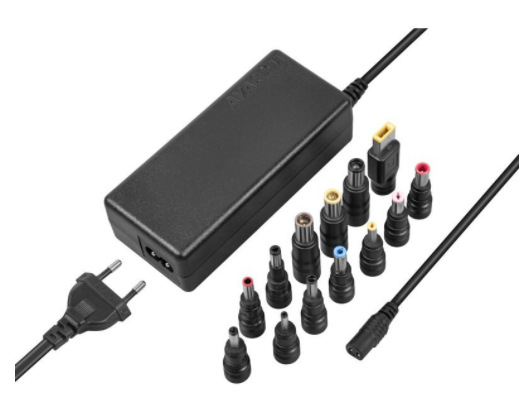 Napájecí adaptér Avacom QuickTIP 65W pro notebooky, univerzální, 13 konektorů