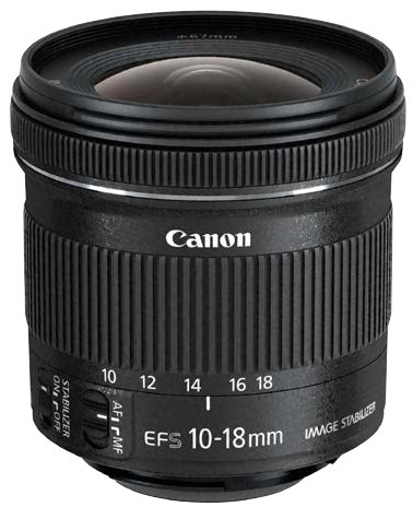 Objektiv Canon EF-S 10-18 mm f/4.5-5.6 IS STM černý Objektiv Canon EF-S 10-18 mm f/4.5-5.6 IS STM černý
