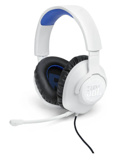 Headset JBL Quantum 100P Console bílý/modrý