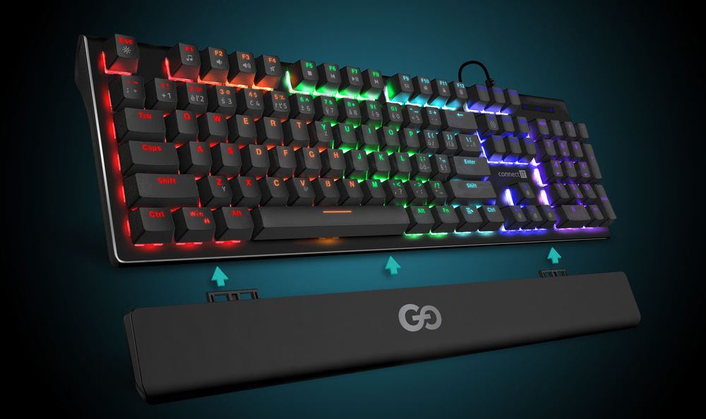 Klávesnice Connect IT GG, CZ/SK layout černá Connect IT GG (CKB-7050-CS)
