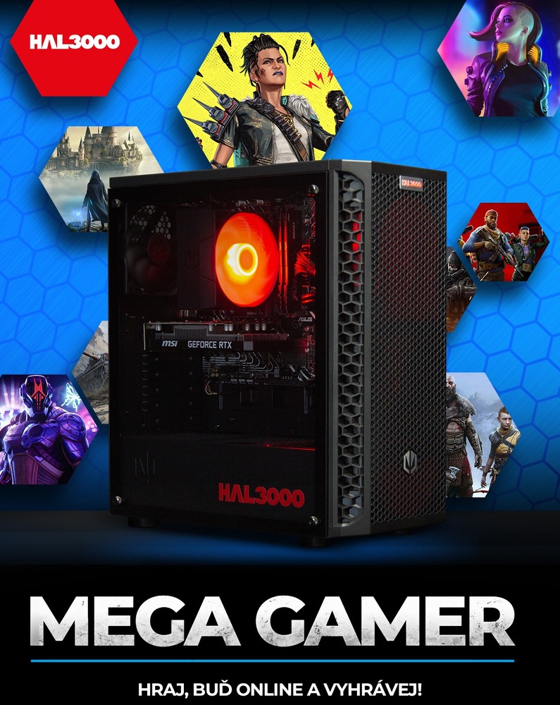Herní počítač HAL3000 MEGA Gamer Pro 3050 černý HAL3000 MEGA Gamer Pro 3050 (PCHS2794)
