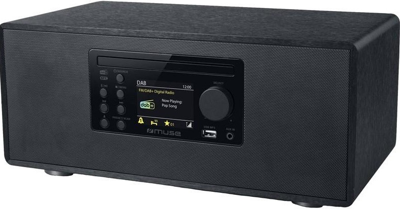 Mikrosystém MUSE M-695 DBT černý