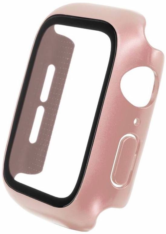Ochranné pouzdro FIXED Pure+ s temperovaným sklem pro Apple Watch 40mm růžové