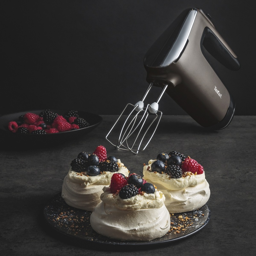 Ruční šlehač Tefal Powermix Silence HT650E38 stříbrný Ruční šlehač Tefal Powermix Silence HT650E38 stříbrný