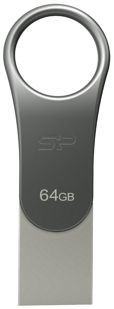 USB Flash Silicon Power Mobile C80 64 GB stříbrný