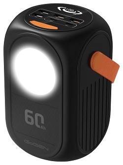 Powerbanka GoGEN 60000mAh, černá/oranžová