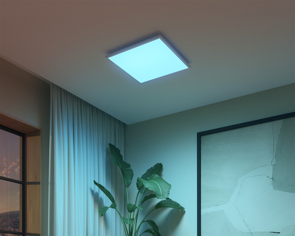 Ukázka nasvícení rohu pokoje pomocí Philips Surimu Hue
