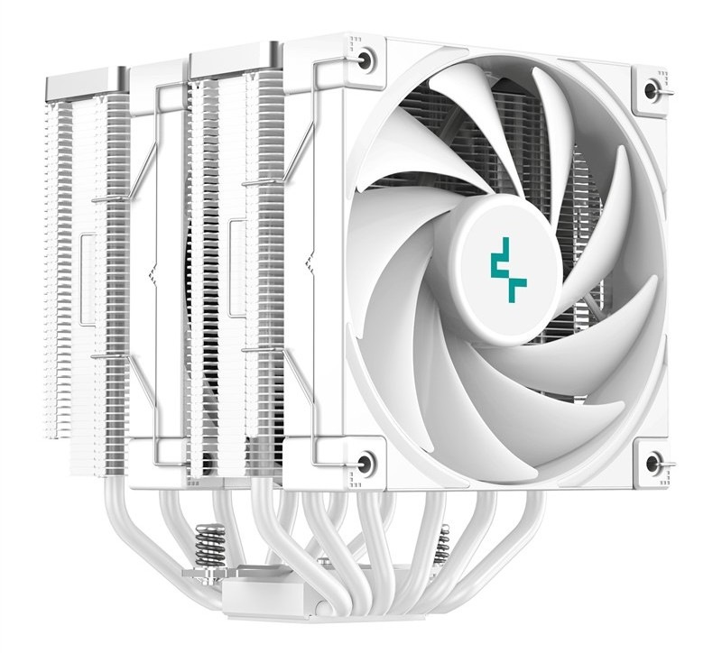 Chladič DeepCool AK620, bílá barva.