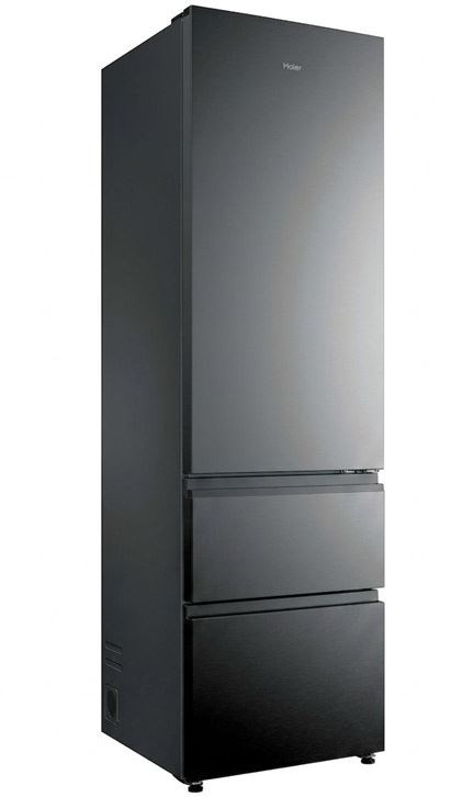 Chladnička komb. Haier HTR3620CNMP, nerezová barva