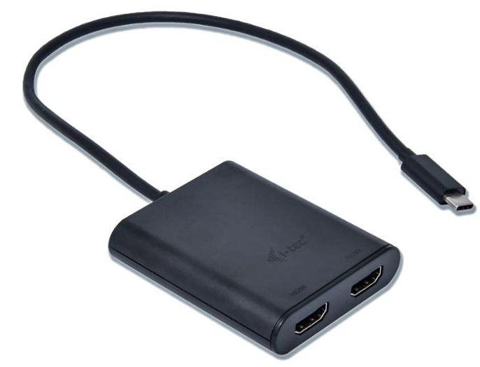 Redukce i-tec USB-C/2x HDMI černá
