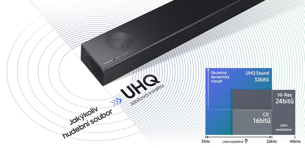 Soundbar Samsung HWQ80R černý Soundbar Samsung HWQ80R černý