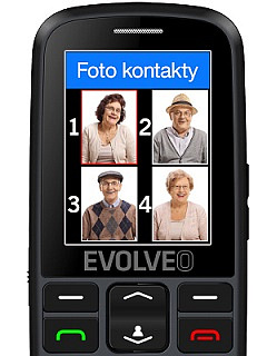 Mobilní telefon Evolveo EasyPhone EG - seniorský černý