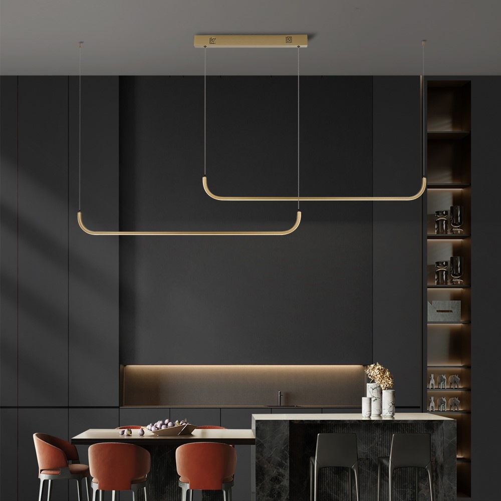 Závěsné svítidlo IMMAX NEO PATTINI SMART, 160-280cm, 53W, 3640lm, Zigbee 3.0, TUYA zlaté Závěsné svítidlo IMMAX NEO PATTINI SMART, 160-280cm, 53W, 3640lm, Zigbee 3.0, TUYA - zlaté