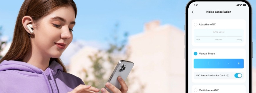 Anker Soundcore P40i, béžová