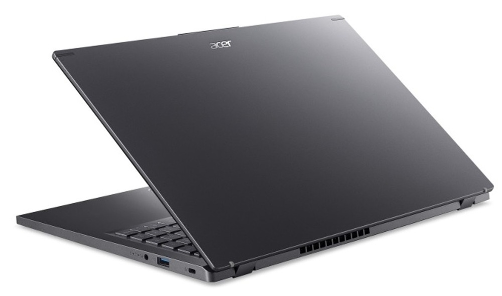 Notebook Acer Aspire 15 (A15-61M-R7QD) šedý Pootevřený notebook Acer Aspire 15 (A15-61M-R7QD) zezadu