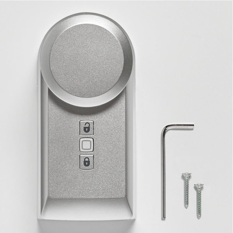 Pohon Homematic IP pro dveřní zámek stříbrný Pohon Homematic IP pro dveřní zámek je vhodný do domácností, kanceláří, zdravotnických zařízení