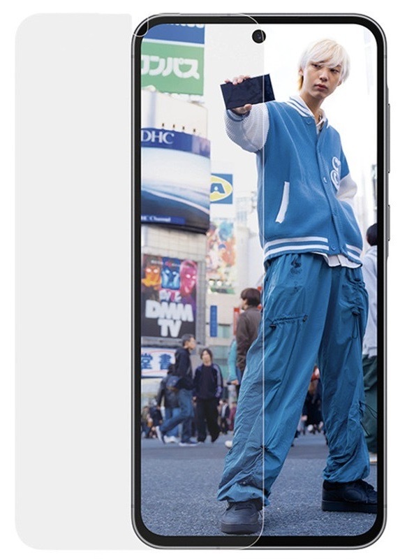 Tvrzené sklo PanzerGlass na Samsung Galaxy A57 s instalačním rámečkem, snadná aplikace