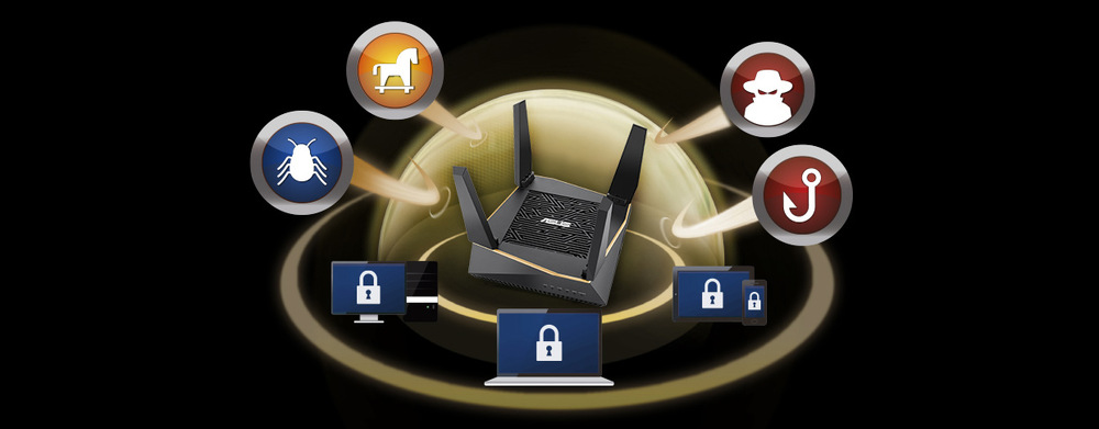 Router Asus RT-AX92U - AX6100 třípásmový Aimesh router Router Asus RT-AX92U - AX6100 třípásmový Aimesh router