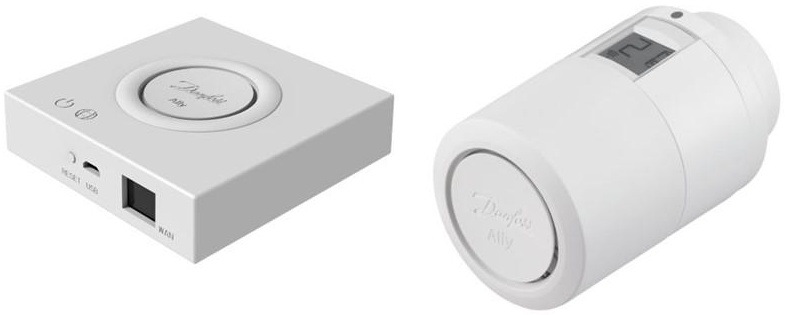Bezdrátová termohlavice Danfoss Ally S|tarterset, ZigBee