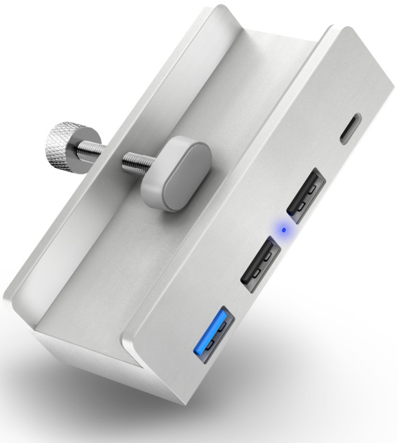 CONNECT IT DeskHub 4 v 1 USB-C, stříbrná