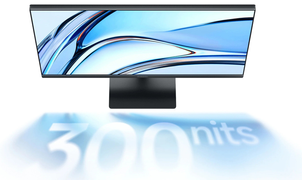 Monitor Xiaomi A24i černý Jas 300 nitů udržuje čitelný a stabilní obraz i v jasně osvětlených prostorách bez ztráty detailů.