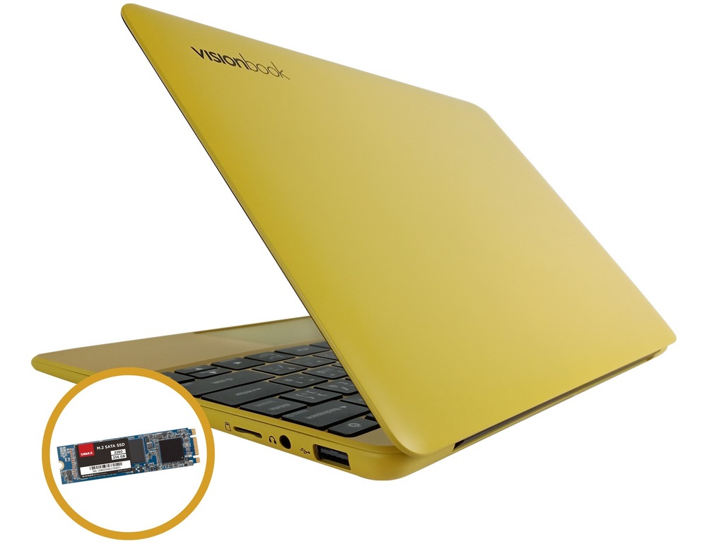 Notebook Umax VisionBook 12Wr žlutý